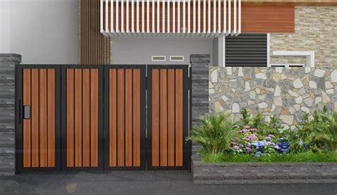 16 Desain Pagar Rumah Minimalis Modern Terkini 2021, Bikin Tetangga Iri!